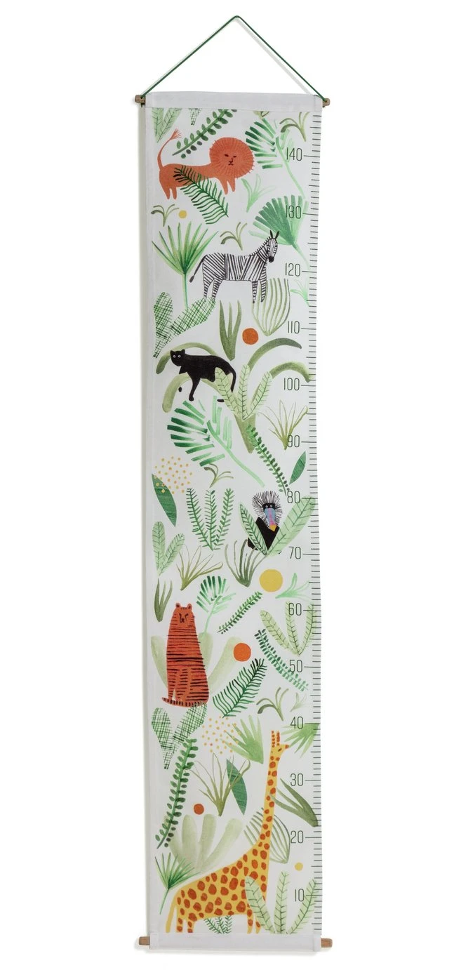 Habitat Kids Animal Print Growth Chart - Multicoloured 1 Habitat Kids Animal Print Growth Chart - Multicoloured