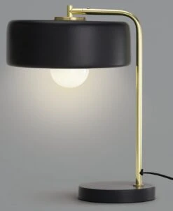 Habitat Minah Iron LED Table Lamp - Black & Brass 10 Habitat Minah Iron LED Table Lamp - Black & Brass -Habitat Store 2990297 R Z002A