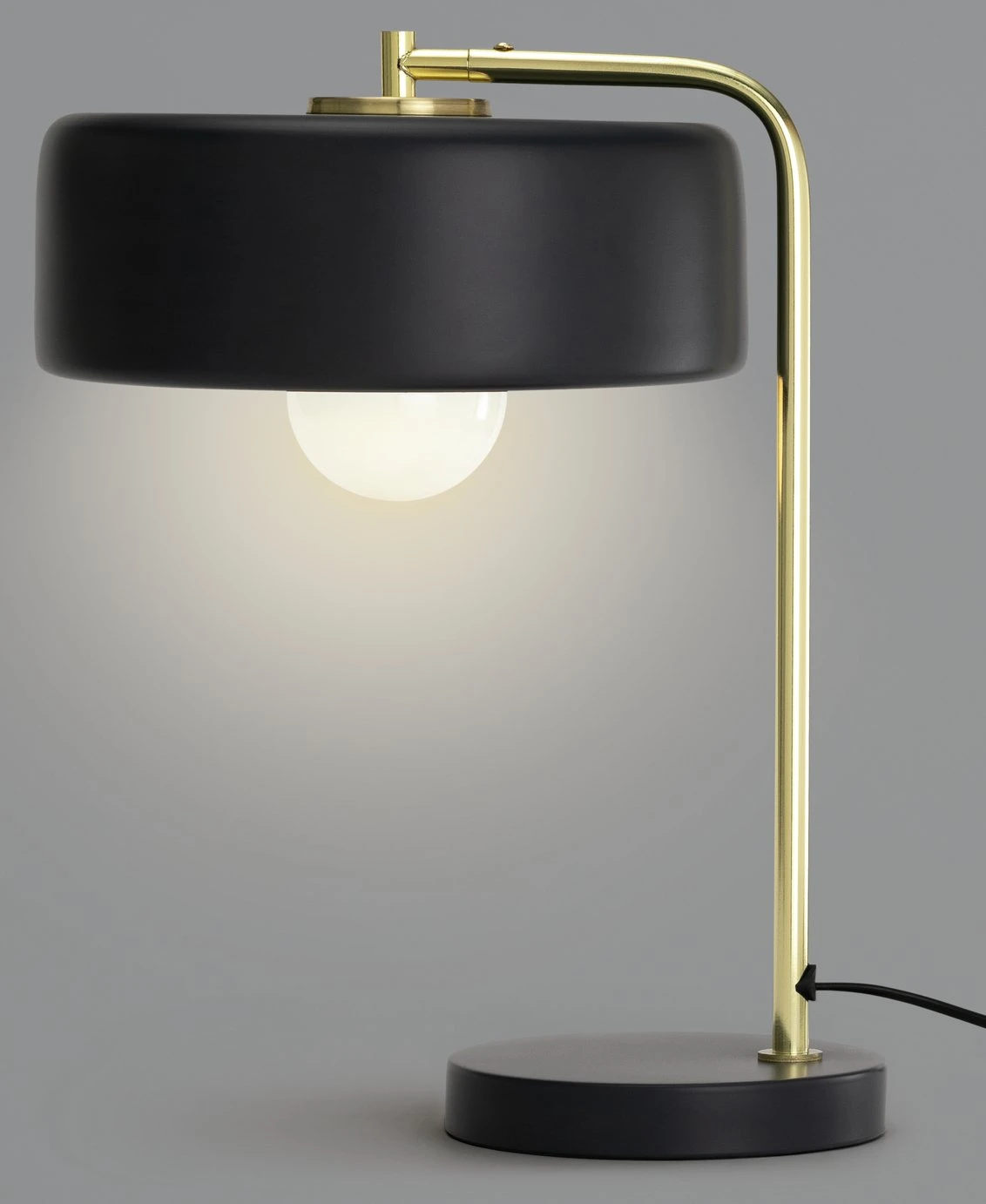 Habitat Minah Iron LED Table Lamp - Black & Brass 4 Habitat Minah Iron LED Table Lamp - Black & Brass - Image 4