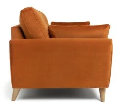 Habitat Isla 3 Seater Velvet Sofa - Orange 15 Habitat Isla 3 Seater Velvet Sofa - Orange -Habitat Store 2991629 R Z004A