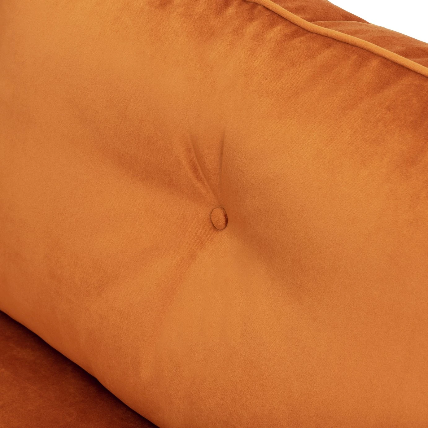 Habitat Isla 3 Seater Velvet Sofa - Orange 8 Habitat Isla 3 Seater Velvet Sofa - Orange - Image 8