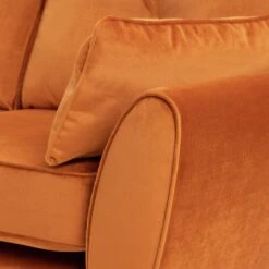Habitat Isla 3 Seater Velvet Sofa - Orange 18 Habitat Isla 3 Seater Velvet Sofa - Orange -Habitat Store 2991629 R Z007A