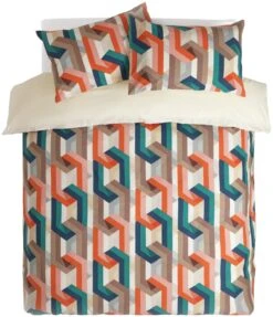 Habitat Cotton Chain Print Multicolor Bedding Set - Single -Habitat Store 2997733 R Z003A