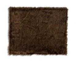 Habitat Faux Fur Throw - Brown - 125x150cm 11 Habitat Faux Fur Throw - Brown - 125x150cm -Habitat Store 3035591 R Z004A