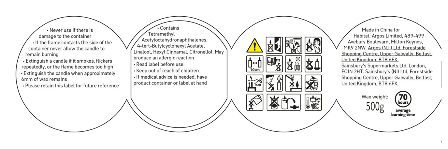 Habitat Scented Jar Candle - Gardenia & Rose 4 Habitat Scented Jar Candle - Gardenia & Rose - Image 4