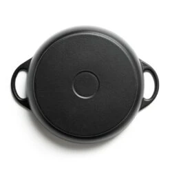 Habitat 4 Litre Shallow Cast Iron Casserole Dish - Black -Habitat Store 3065482 R Z004A