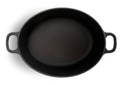 Habitat 4.7 Litre Oval Cast Iron Casserole Dish - Black -Habitat Store 3065602 R Z002A