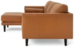 Habitat Jackson Leather Left Corner Chaise Sofa - Tan -Habitat Store 3102486 R Z004A