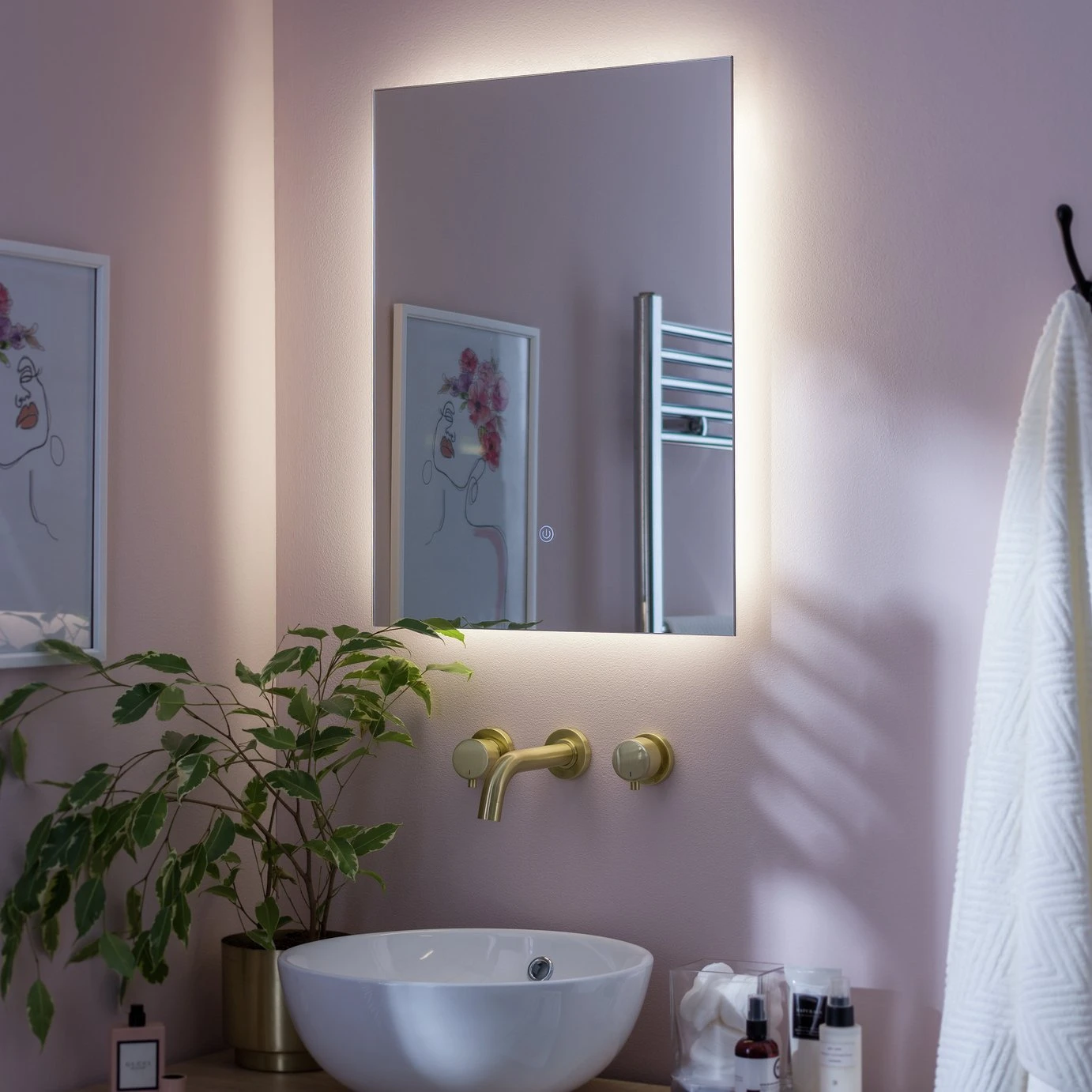 Habitat Haxby LED Bathroom Mirror 2 Habitat Haxby LED Bathroom Mirror - Image 2