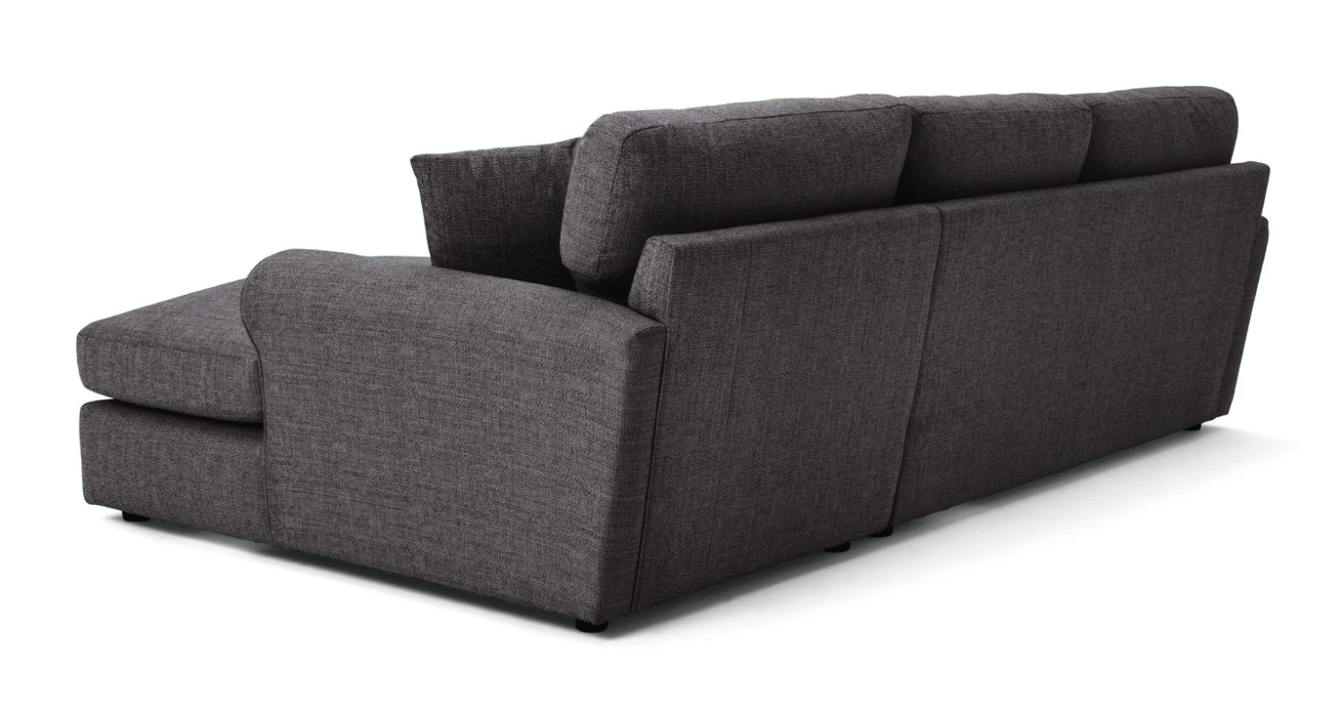 Habitat Lisbon Fabric Right Hand Corner Chaise Sofa-Charcoal 6 Habitat Lisbon Fabric Right Hand Corner Chaise Sofa-Charcoal - Image 6