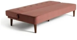 Habitat Odeon 2 Seater Velvet Clic Clac Sofa Bed - Pink -Habitat Store 3188895 R Z003A