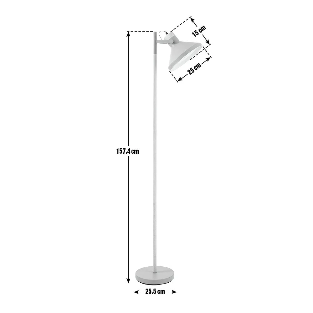 Habitat Skandi Floor Lamp - Grey 10 Habitat Skandi Floor Lamp - Grey - Image 10