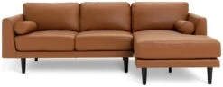 Habitat Jackson Leather Right Corner Chaise Sofa - Tan 14 Habitat Jackson Leather Right Corner Chaise Sofa - Tan -Habitat Store 3247097 R Z003A