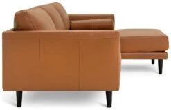 Habitat Jackson Leather Right Corner Chaise Sofa - Tan 15 Habitat Jackson Leather Right Corner Chaise Sofa - Tan -Habitat Store 3247097 R Z004A