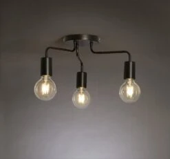 Habitat Rayner Steel 3 Light LED Flush Ceiling Light - Black 11 Habitat Rayner Steel 3 Light LED Flush Ceiling Light - Black -Habitat Store 3247846 R Z002A