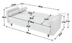 Habitat Preston Clic Clac Velvet Sofa Bed - Navy -Habitat Store 3249387 R E001