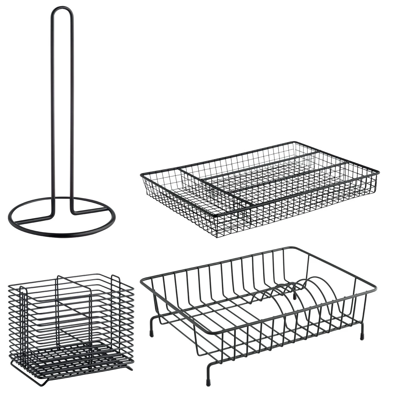 Habitat Nevin Metal Kitchen Equipment - Set Of 4 1 Habitat Nevin Metal Kitchen Equipment - Set Of 4