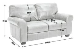 Habitat Salisbury Leather 2 Seater Sofa - Chocolate -Habitat Store 3336348 R E001