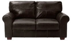 Habitat Salisbury Leather 2 Seater Sofa - Chocolate -Habitat Store 3336348 R Z015A