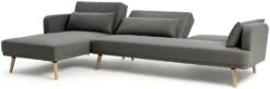 Habitat Andy Left Corner Fabric Clic Clac Sofa Bed - Grey 17 Habitat Andy Left Corner Fabric Clic Clac Sofa Bed - Grey -Habitat Store 3361928 R Z002A