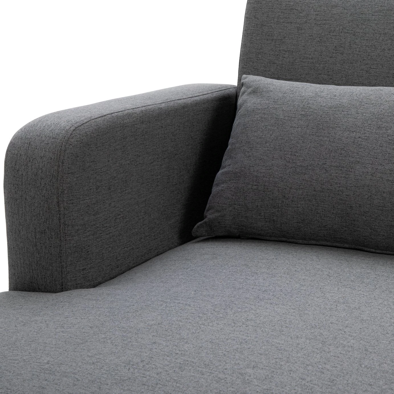 Habitat Andy Left Corner Fabric Clic Clac Sofa Bed - Grey 13 Habitat Andy Left Corner Fabric Clic Clac Sofa Bed - Grey - Image 13