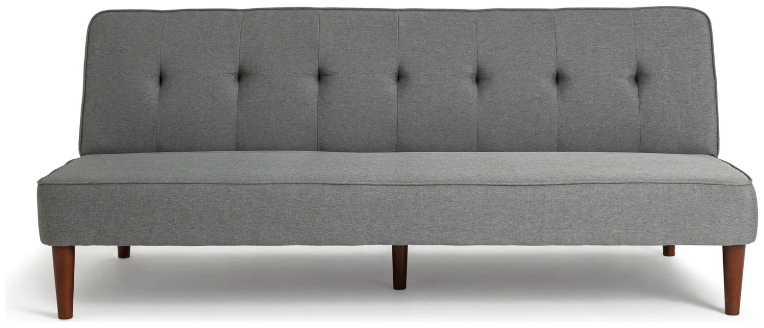 Habitat Odeon 2 Seater Fabric Clic Clac Sofa Bed - Grey 1 Habitat Odeon 2 Seater Fabric Clic Clac Sofa Bed - Grey