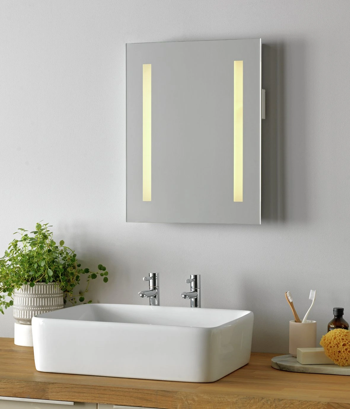 Habitat Abraham LED Bathroom Mirror 1 Habitat Abraham LED Bathroom Mirror