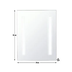 Habitat Abraham LED Bathroom Mirror 7 Habitat Abraham LED Bathroom Mirror -Habitat Store 3371822 R Z020A