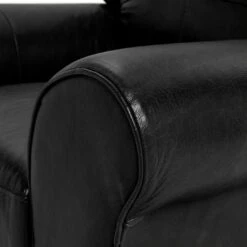Habitat Salisbury Leather Armchair - Black -Habitat Store 3384400 R Z005A