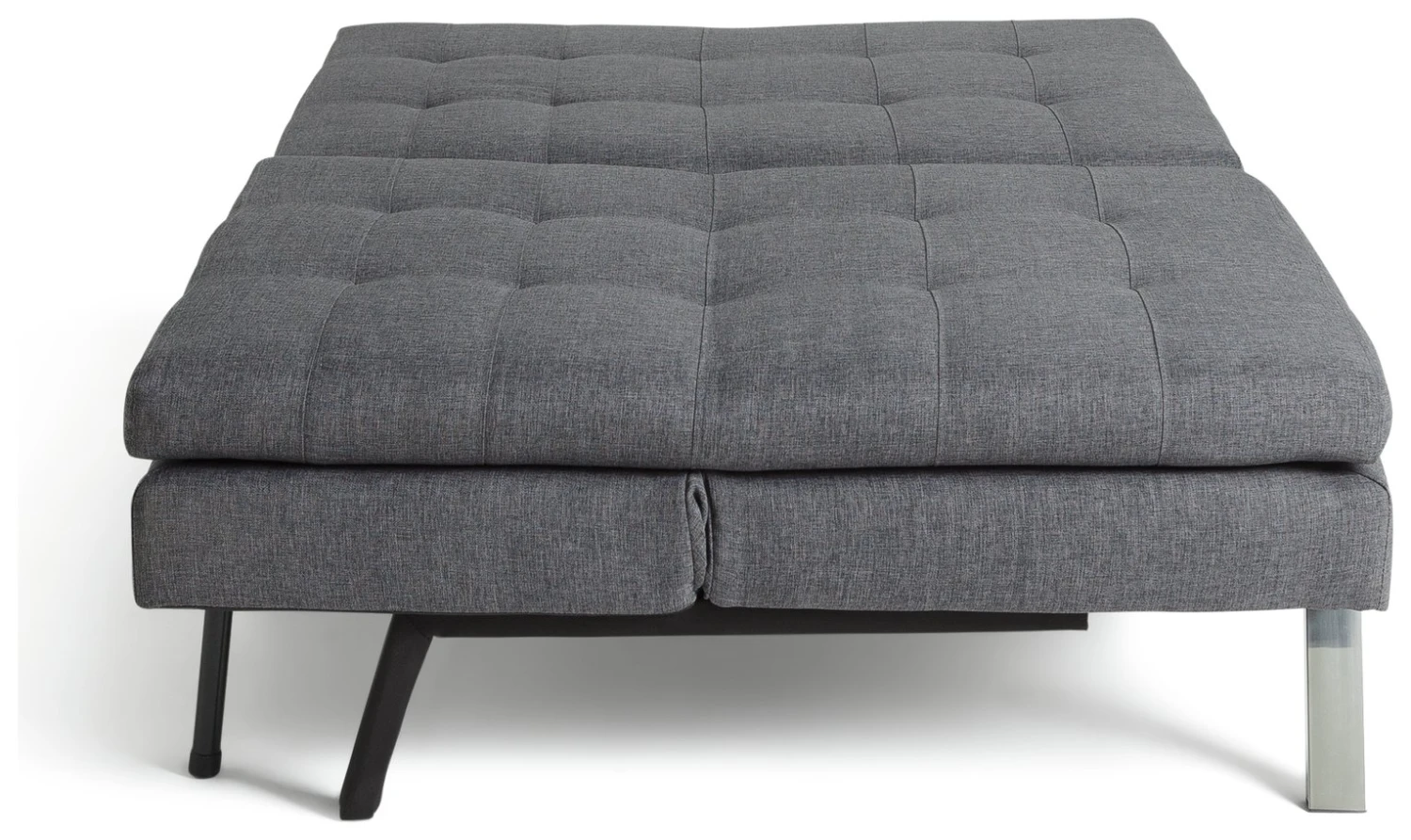 Habitat Duo 2 Seater Clic Clac Sofa Bed - Charcoal 6 Habitat Duo 2 Seater Clic Clac Sofa Bed - Charcoal - Image 6
