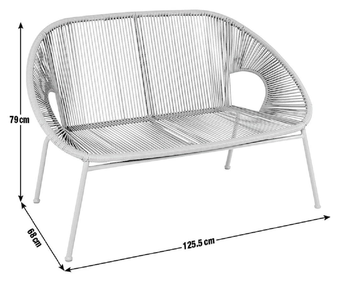 Habitat Nordic Spring 2 Seater Garden Bench 3 Habitat Nordic Spring 2 Seater Garden Bench - Image 3