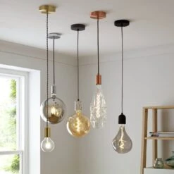 Habitat Pendant Ceiling Light - Matte Black & Herringbone 13 Habitat Pendant Ceiling Light - Matte Black & Herringbone -Habitat Store 3449802 R Z002C