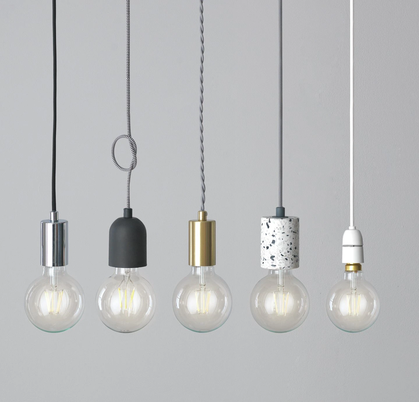 Habitat Pendant Ceiling Light - Matte Black & Herringbone 9 Habitat Pendant Ceiling Light - Matte Black & Herringbone - Image 9