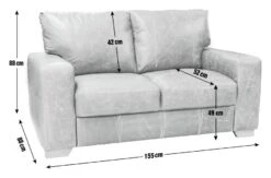 Habitat Eton Leather 2 Seater Sofa - Tan 7 Habitat Eton Leather 2 Seater Sofa - Tan -Habitat Store 3574478 R E001