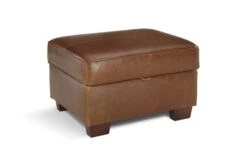 Habitat Salisbury Leather Storage Footstool - Tan -Habitat Store 3575752 R Z002A