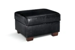 Habitat Salisbury Leather Storage Footstool - Black 8 Habitat Salisbury Leather Storage Footstool - Black -Habitat Store 3654666 R Z002A
