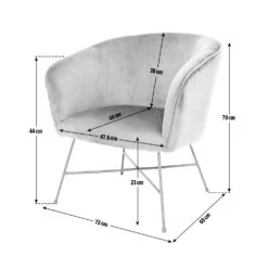 Habitat Jax Velvet Accent Chair - Navy -Habitat Store 4016234 R E001