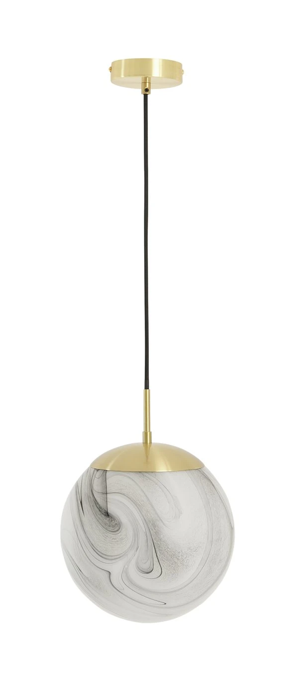 Habitat Tires Alabaster Ceiling Pendant Light -Brushed Brass 2 Habitat Tires Alabaster Ceiling Pendant Light -Brushed Brass - Image 2