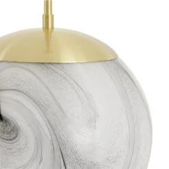 Habitat Tires Alabaster Ceiling Pendant Light -Brushed Brass 8 Habitat Tires Alabaster Ceiling Pendant Light -Brushed Brass -Habitat Store 4075990 R Z003A