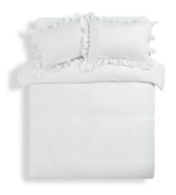 Habitat Cotton 180TC Leaf Matelasse White Bedding - Double 9 Habitat Cotton 180TC Leaf Matelasse White Bedding - Double -Habitat Store 4096429 R Z002A