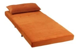 Habitat Roma Single Velvet Chairbed - Orange 12 Habitat Roma Single Velvet Chairbed - Orange -Habitat Store 4165707 R Z002A