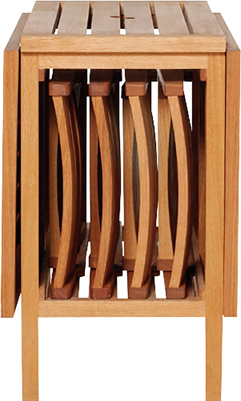 Habitat Zeno 4 Seater Folding Wooden Patio Set 9 Habitat Zeno 4 Seater Folding Wooden Patio Set - Image 9