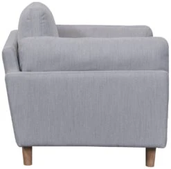 Habitat Salome Fabric Cuddle Chair - Light Grey -Habitat Store 4333742 R Z004A