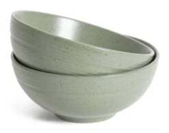 Habitat Textured Ripple 12 Piece Stoneware Dinner Set - Sage -Habitat Store 4353492 R Z004A