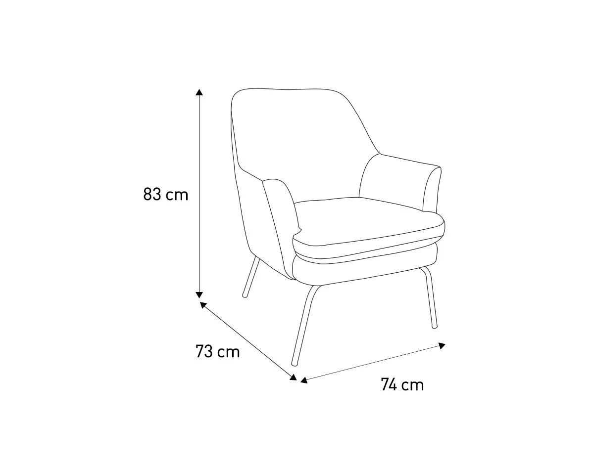 Habitat Celine Velvet Accent Chair - Green 8 Habitat Celine Velvet Accent Chair - Green - Image 8