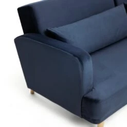 Habitat Andy Right Corner Velvet Clic Clac Sofa Bed - Navy -Habitat Store 4461126 R Z009A