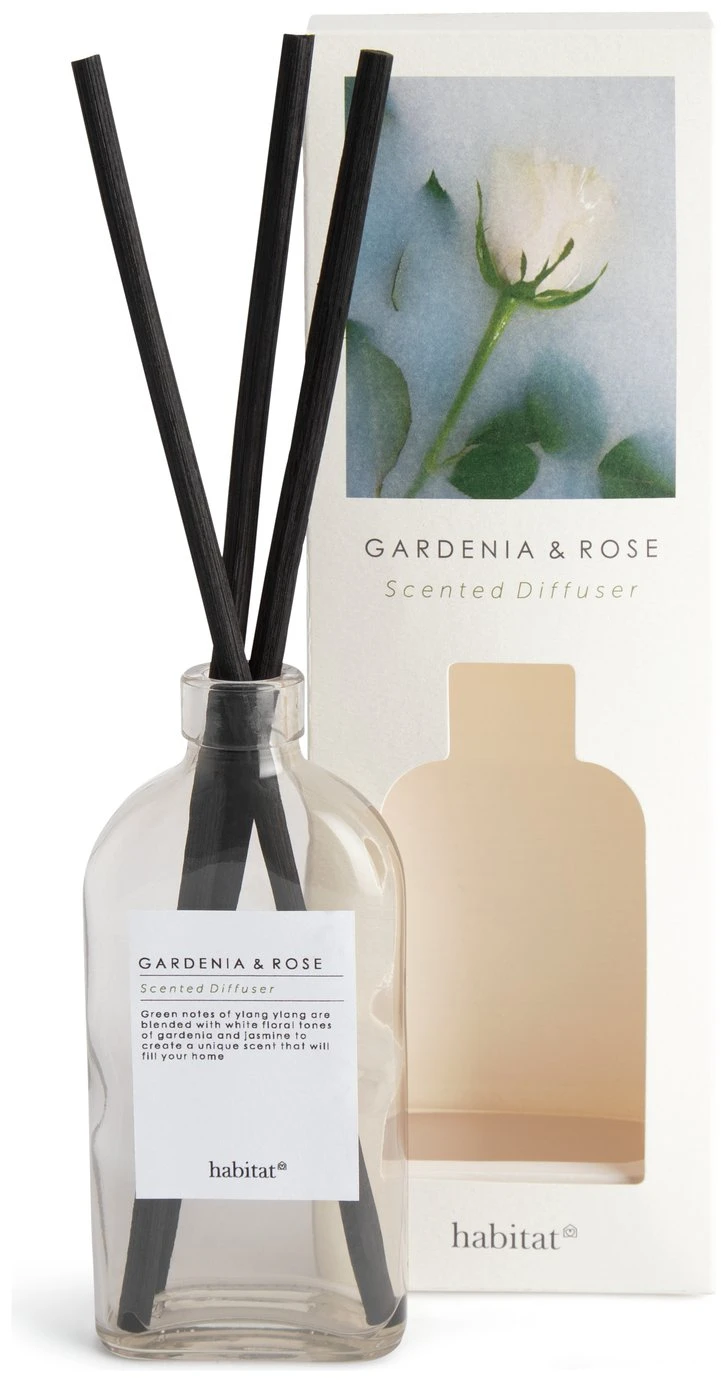 Habitat 150ml Scented Diffuser - Gardenia & Rose 1 Habitat 150ml Scented Diffuser - Gardenia & Rose