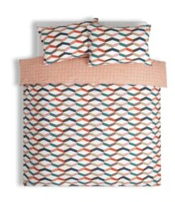 Habitat Geometric ZigZag Multicolour Bedding Set - Single -Habitat Store 4529257 R Z002A