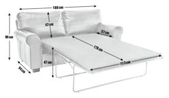 Habitat Salisbury 2 Seater Leather Sofa Bed - Tan 7 Habitat Salisbury 2 Seater Leather Sofa Bed - Tan -Habitat Store 4551081 R E001