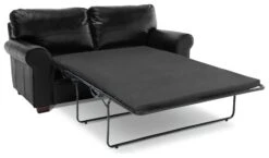Habitat Salisbury 2 Seater Leather Sofa Bed - Black 8 Habitat Salisbury 2 Seater Leather Sofa Bed - Black -Habitat Store 4552121 R Z002A